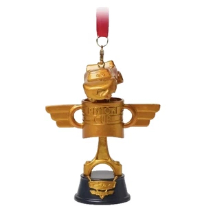 Disney Parks Cars Land Lightning McQueen Piston Cup Trophy Sketchbook Ornament - Picture 1 of 3
