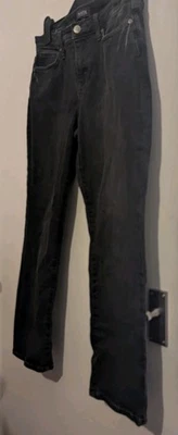 NYDJ Black Denim Not Your Daughter Jeans Sheri Slim Lift Tuck Size 6 W 28" L 26 - Image 1 of 4