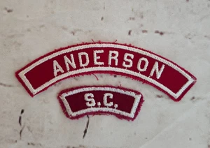 BSA Pfadfinder, Gemeinde und Staat RWS Red Strip Patch Set, Anderson und S.C. - Bild 1 von 2