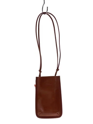 SLOW&CO Shoulder Bag Leather Brown Solid Color - Image 1 of 4