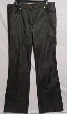 ESCADA Womens Black Light Weight Jeans Sz 10 (Germany 40) Straight Leg - Image 1 of 4