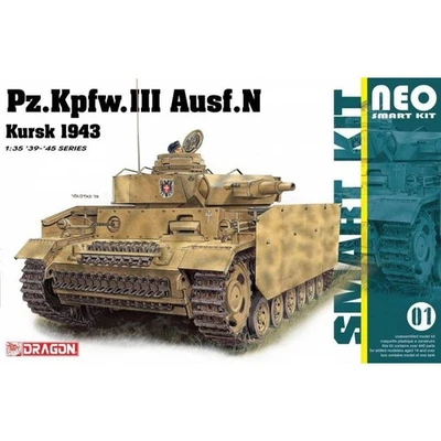 Modellino Char Pz.kpfw.iii Ausf.n Kursk 1943 DRAGON 6559 1/35ème Per - Immagine 1 di 4