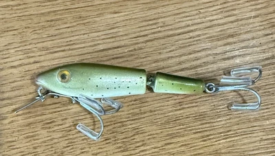 Vintage L&S Baby Cat Sinker Jointed Fishing Lure – Rainbow Trout –Custom Painted - Image 1 of 4