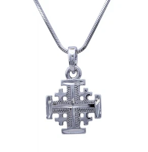 Messianisches KREUZ Anhänger einzigartiges Design Halskette Charm Unisex Kette Kruzifix - Bild 1 von 6