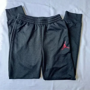 Jordan Nike Air Jordan Jumpman Dri Fit Black Jogger Pants Kids Boys Size Large - Picture 1 of 7
