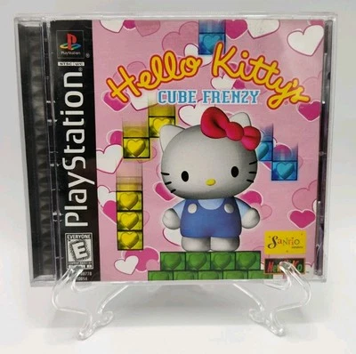 Hello Kitty's Cube Frenzy - (PS1, 1999) *CIB w/ Reg Card + Case Protector* VGC! - Image 1 of 4