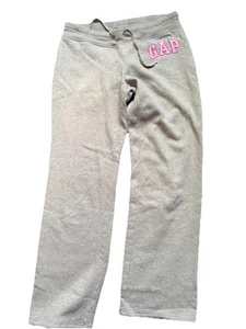 Girls Women’s Size Small Y2K Look Gap Sweatpants Light Brown Pink Logo S - Picture 1 of 4
