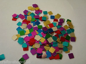 100 Quadrate Farbmix Streudeko Basteln Kartengestaltung ca.5x5mm - Bild 1 von 1