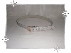 Jolie Ceinture Fantaisie Gris Peau de Crocodile Doca 110 cm Neuve - Picture 1 of 4