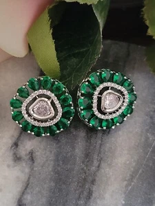 Bollywood Indian Pakistani American Diamond AD cubic zircon CZ stud  - Picture 1 of 6