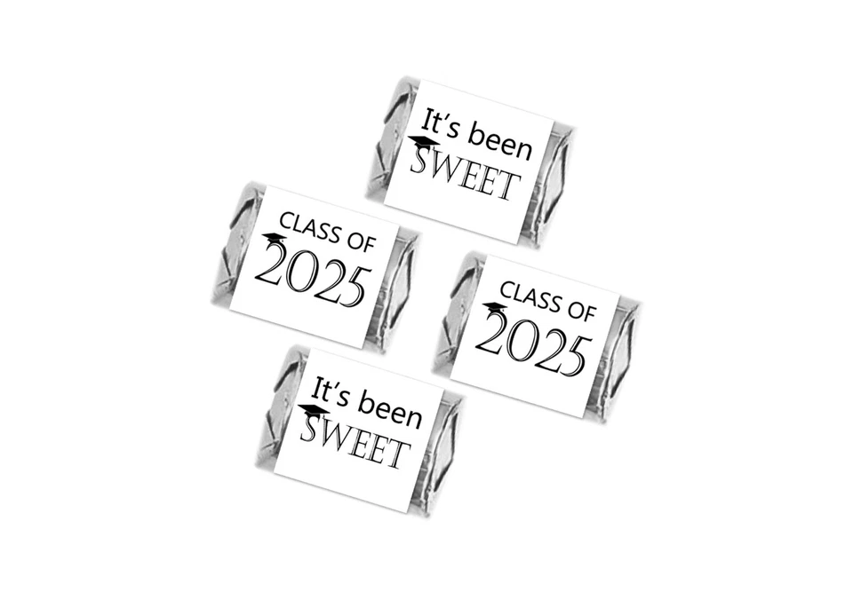 36 2025 Graduación Hershey Pepita Chocolate Envolturas Etiquetas Fiesta Caramelos Favores Foto 1 de 1