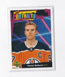 CONNOR McDAVID '20-21 UPPER DECK-UD PORTRAITS INSERT CARD-SHIPS FREE TO US - Picture 1 of 24