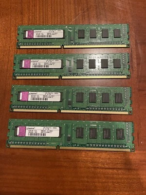 Kingston 4x1Gb=4Gb PC3-8500 1333Mhz 1066Mhz DDR3 Desktop Memory RAM (4684) - Image 1 of 3