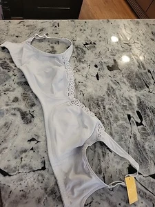 New Delimira Bra Grey Lace 36G Style W604s Non-padded Wirefree Minimizer NWT - Picture 1 of 11