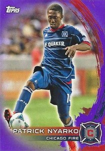 2014 Topps Major League Soccer Base Purple Parallel Card (1-99) Numbered to /99