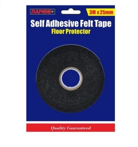 Rapide Tape Self Adhesvice Felt Tape 3m x 25mm - Picture 1 of 1