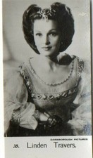 #35 Linden Travers 1949 De Beukelaer Cookies (Belgium) Film Star Card