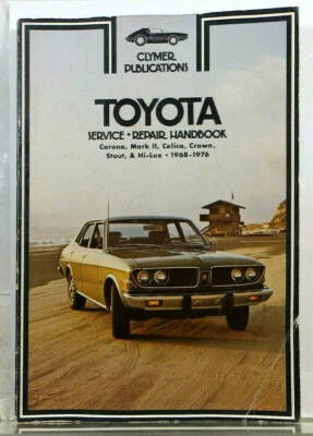 Libro de reparación de servicio Clymer Toyota Corona Mark II, Celica, Crown, Stout 1968-1976 Foto 1 de 2