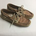 Sperry Top Sider Boat Shoes Womens Size 8M Bluefish 2-Eye Tan Leather 9276619