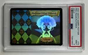 2001 Harry Potter TCG Prof. Filius Flitwick Holo Foil 15/140 Base Set PSA 9 Mint - Picture 1 of 3