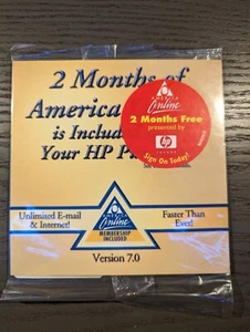 Gold AOL CD Version 7.0 - 2 Monate kostenlos - Vintage - Retro - Neu werkseitig versiegelt - Bild 1 von 2