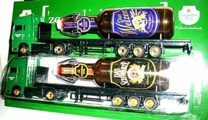 OKTOBERFEST 2 LKW MAN IVECO Schwaben Braü Weizen + Schwarze BIRRA tir 1:87 44-r - Foto 1 di 1
