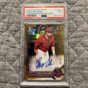 2022 Bowman Chrome Draft Sonny Dichiara GOLD auto /50 PSA 9 MINT