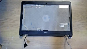 Dell Latitude E7470 Laptop LCD Back Lid + Hinges front bezel WIFI DP/N 0FVX0Y - Picture 1 of 2