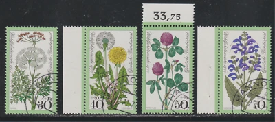 Germany 1977 SC# B542 - B545 - Meadow Flowers -  Used Lot # 609 - Image 1 of 2