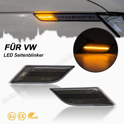 LED Seitenblinker Blinker Für VW T6 Transporter VI BJ. ab 2020 21 2022 Schwarz - Bild 1 von 4