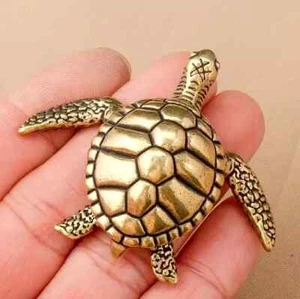 ★★ JOLIE BROCHE TORTUE FENG SHUI / SYMBOLE DE SOLIDITE ET DE LONGEVITE ★★ A - Picture 1 of 3
