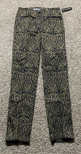 Vanilia Woman’s Dress Pants Sz. 2 NEW Gold/Black - Picture 1 of 2
