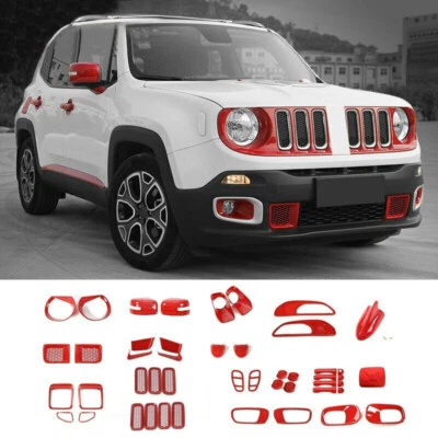 Accesorios exteriores carrocería pegatinas decorativas cubierta moldura para Jeep Renegade 2016+ Foto 1 de 4