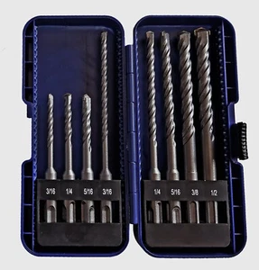 SDS Plus Drill Bit 5PCS/8PCS Rotary Hammer Masonry Concrete Bit Set Carbide Tip - Picture 1 of 15