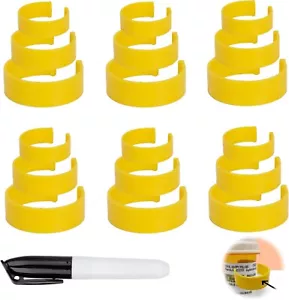 Clips for Pill Bottles,Portable Medicine Tags with Marker,Easy Identification - Picture 1 of 13