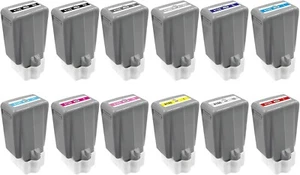 PFI-4100 12er Pack 80ml Tinte für Canon imagePROGRAF PRO 1100 - MBK PBK C M Y R GY B - Bild 1 von 14