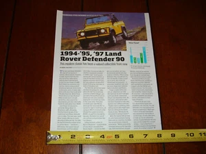 1994 1995 1997 LAND ROVER DEFENDER 90 ORIGINAL 2018 ARTICLE - Picture 1 of 4