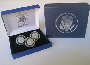 Collectible High-Quality Donald Trump "45" Presidential Cufflinks and Lapel Pin - Picture 1 of 8
