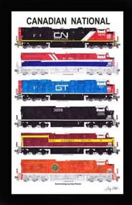 Póster de 11""x17"" de la Herencia Nacional Canadiense en Alfombrilla de 12""x18"" firmada por Andy Fletcher - Imagen 1 de 1