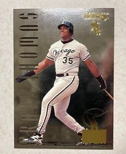 FRANK THOMAS 1996 DONRUSS HITLIST INSERT # 9 RARE SERIAL # 8736/10000