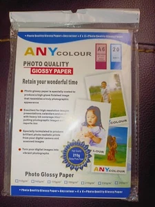20 PCS A6 Inkjet Photo Paper 110gsm for all printers - Picture 1 of 2