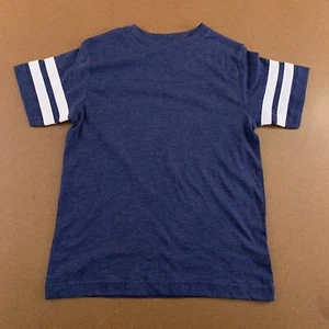 Live & Tell Youth Small Navy Heather Short Sleeve Varsity Stripe T-Shirt New - Picture 1 of 4