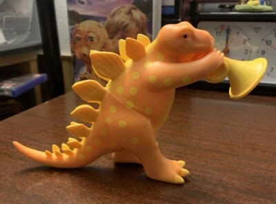 Ankyo Horn-playing Stegosaurus 5" toy figurine, Member of the Dinosaur Bros Band - Image 1 of 4