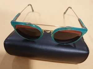 vintage retro super future 935 / 3A sunglasses round golden metal 51/22 145 - Picture 1 of 13