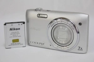 Nikon COOLPIX S3500 Silver 20.0MP Digital Camera From Japan - Picture 1 of 8