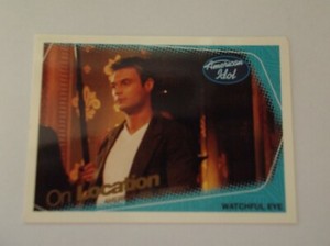 American Idol S4 "WATCHFUL EYE" #77 On Location Trading Card Ryan Seacrest