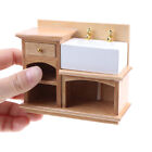 1:12 Wooden Dollhouse Furniture Basin Sink Cupboard Cupboard Cabinet-ot
