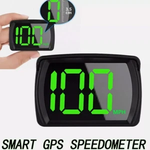 Car Digital GPS Speedo Speed MPH HUD Head Up Display Speedometer Universal USB - Picture 1 of 15