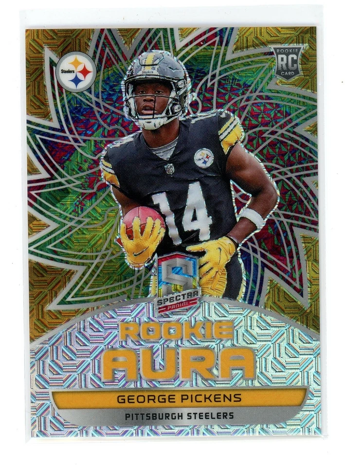 2022 Panini Spectra George Pickens Rookie Aura Meta Prizm #AUR-GPI /25 - Image 1 of 2