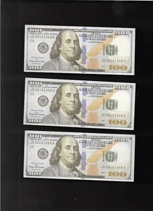 (3) USA 100 dollar banknote Motion Picture Purposes $100 2009 Series NM/Crisp - Picture 1 of 6